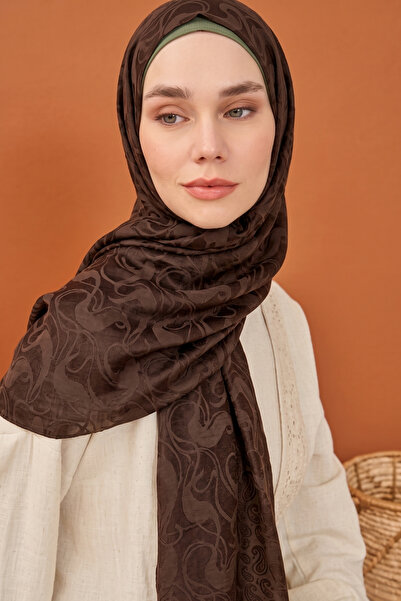 lil amore Aerobin Jacquard Ivy Patterned Shawl 150