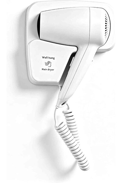 MarlaMall Wall Mount Hair Dryer with Bracket, Compact Design for Hotel, Bathr...