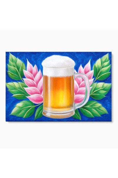 Luxcanva Tablou Canvas Halba de Aur 150x100 cm pe Sasiu Lemn Halba de Aur Flo...