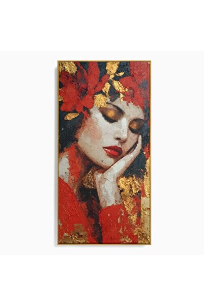 Luxcanva Tablou Canvas Rasuflarea Luminii 50x100 cm cu Rama Auriu Rasuflarea ...