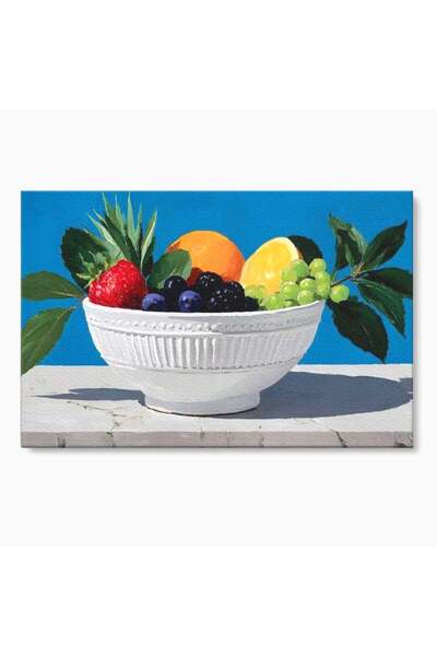 Luxcanva Tablou Canvas Compozitie Fructata 60x40 cm pe Sasiu Lemn Compozitie ...