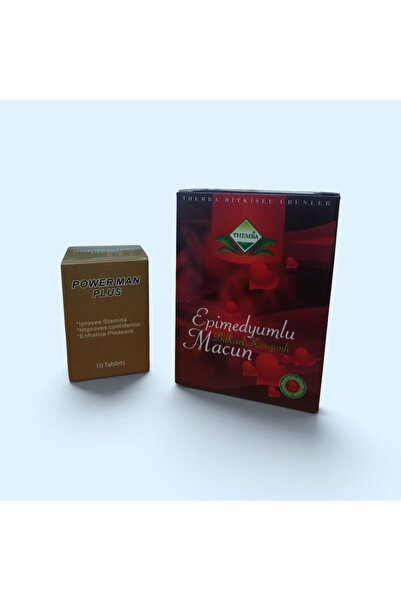 Beauty Mani Power Man Plus Capsules for Men + Themra Turkish Honey, 12 Bags, ...