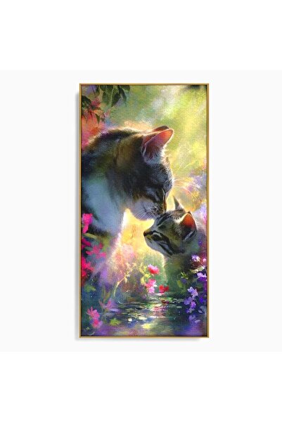 Luxcanva Tablou Canvas O Clipa de Tandrete 70x140 cm cu Rama Auriu O Clipa de...