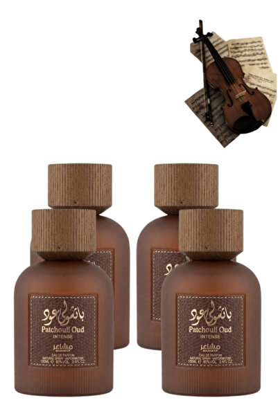 MASHAER 4 قطع عطر الباتشولي والعود المركز 100 مل