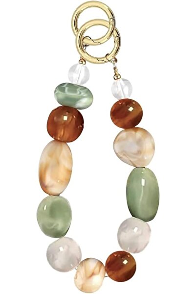 GENERAL Tzoyq Beaded Mobile Phone Charm, Fashionable Embossed Stone Mobile Ph...