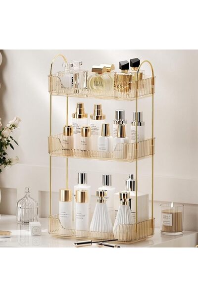 GENERAL 3-Tier Counter Organizer, Countertop Storage with Perfume Holder for ...