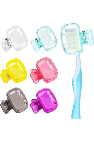 KASTWAVE 6 Pack Portable Toothbrush Covers, BPA-Free Travel Toothbrush Protec...