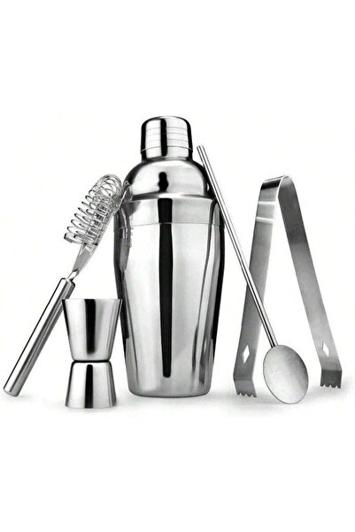 Generic Stainless Steel Cocktail Shaker Set 550ml, Home Bar Drink Mixing Kit,...