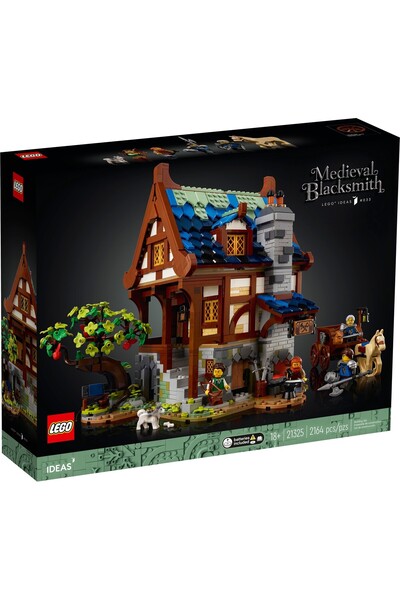 LEGO نموذج محل الحدادة في العصور الوسطى 21325
