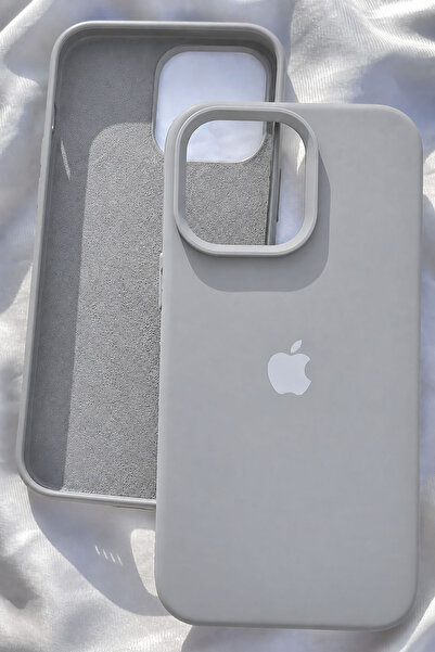 Revasser iPhone 15 Pro için Kılıf Lansman Logolu İçi Yumuşak Kadife 15 Pro kı...