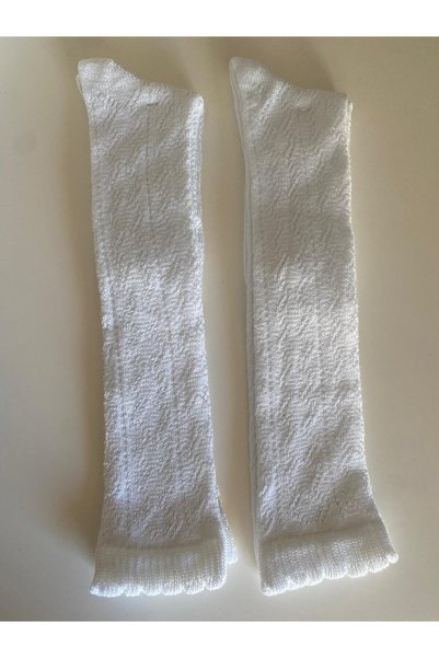 Stil Girl's Mesh White Socks