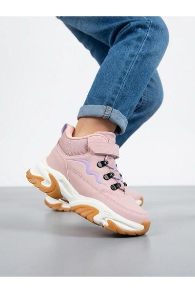 Lütfi Powder pink water-resistant orthopedic non-slip lightweight sole girls'...