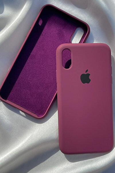 Revasser iPhone XS MAX için Kılıf Lansman Logolu İçi Yumuşak Kadife XS MAX kı...