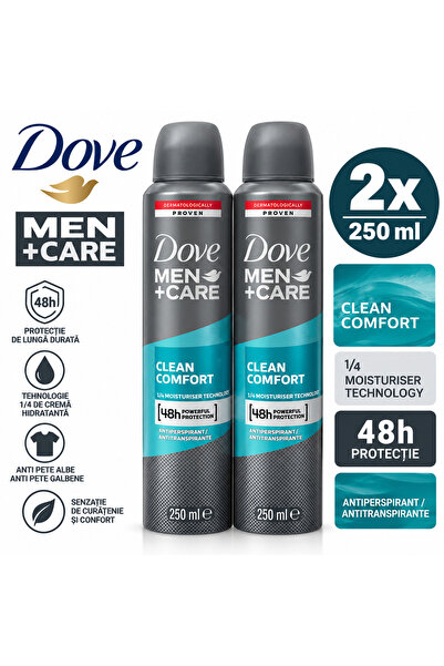 Dove 2x 250 ml Men Clean Comfort