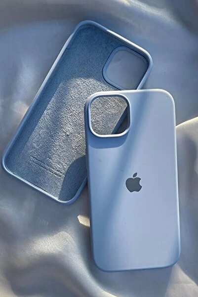 Revasser iPhone 15 için Kılıf Lansman Logolu İçi Yumuşak Kadife 15 kılıfı sil...