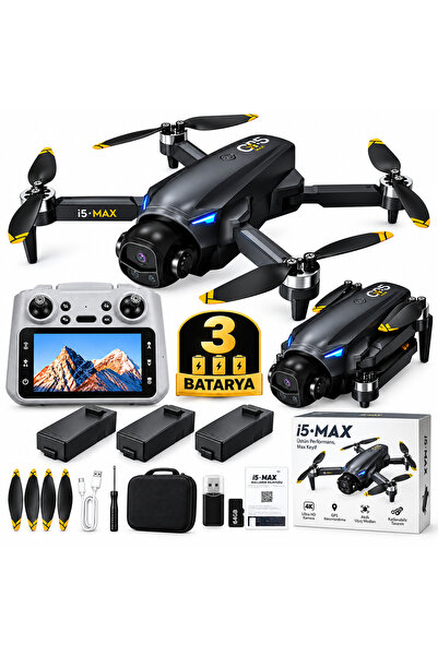 Skycore i5 MAX GPS Drone | 3 BATARYA | Çift Kamera | Ekranlı Kumanda | Akıllı...