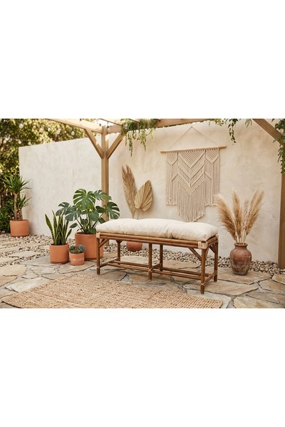 DEKORZADE Bambu 2 kişilik Bench