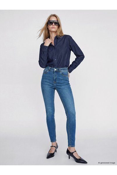 LC Waikiki بنطلون جينز LCW Jupiter Super Skinny Fit للنساء