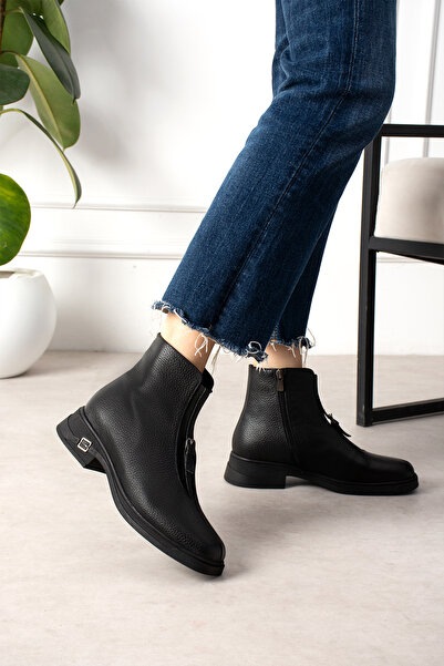 dericia shoes حذاء نسائي من Triana مصنوع من الجلد الطبيعي بسحّاب ومرن للاستخد...
