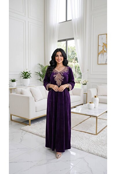alqarat Toulene Winter Velvet Jalabiya