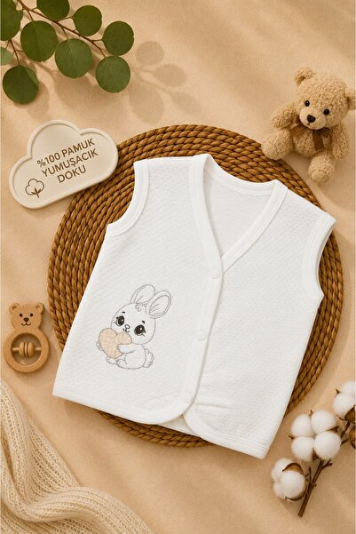Kindo Baby Quilted Combed Cotton Anti-Sweat Vest