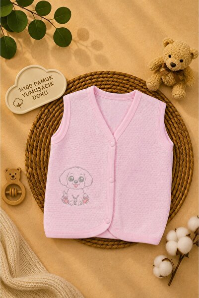 Kindo Baby Quilted Combed Cotton Anti-Sweat Vest