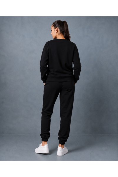 CLOTHES33 Trening cu guler rotund, set din 2 piese, model unisex pentru iarnă, cu imprimeu  "Shardonlu Pause ", pentru femei/bărbați.
