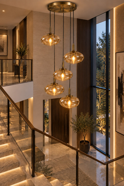 Tepe Avize CLOUD MERDİVEN BOŞLUĞU 5'Lİ SARKIT AVİZE