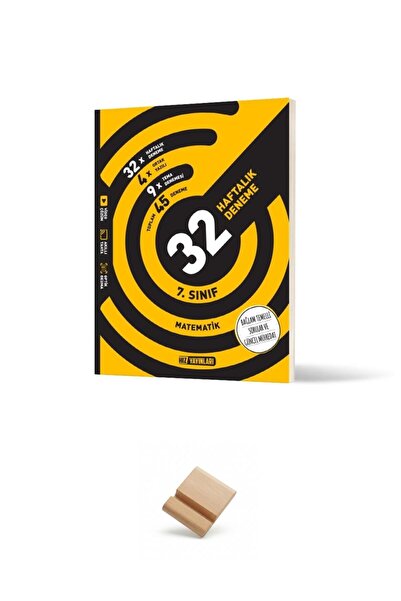Hız Yayınları Hız 7. Sınıf Matematik 32 Haftalık Denemeleri + Telefon Standı