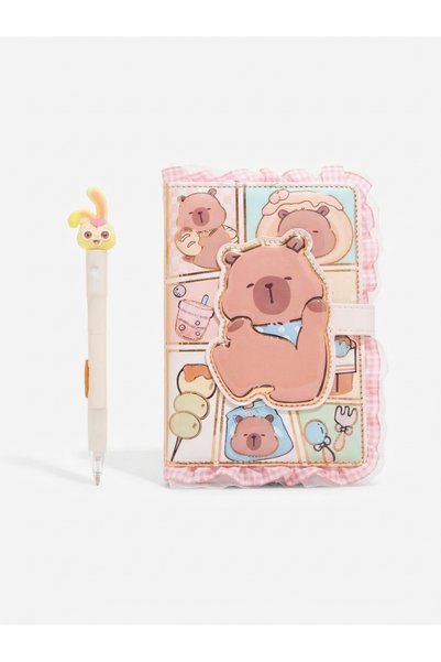 capybara Lisanslı Defter ve Kalem Seti