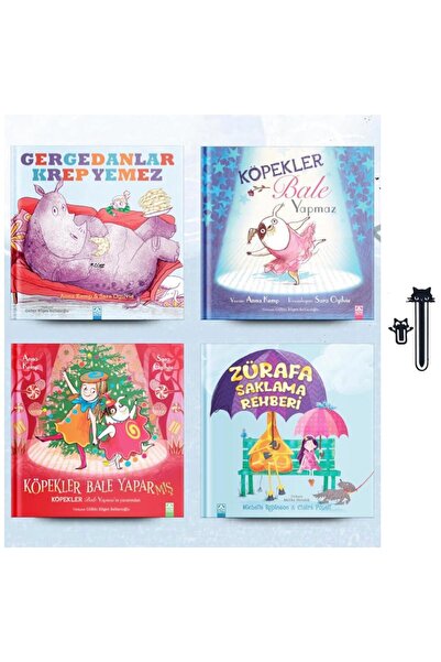 Aba Kitap Hikaye Seti / Gergedanlar Krep Yemez / Köpekler Bale Yapmaz / Köpekler Bale Yaparmış / Zürafa Saklama Rehberi - 4 Kitap