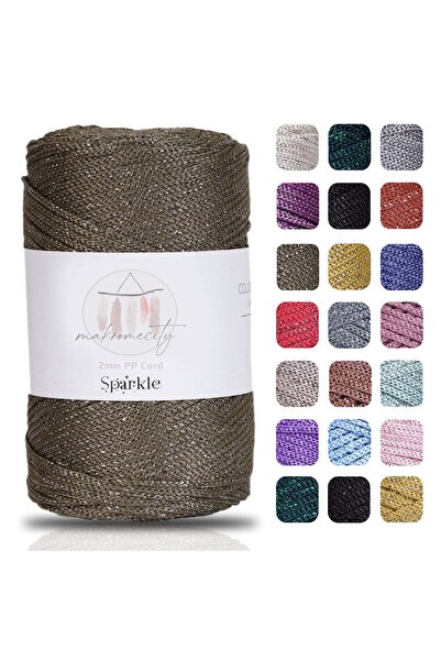 Makromecity Premium Simli 200 gr Polyester Makrome Ipi Haki 230 M Polyester M...