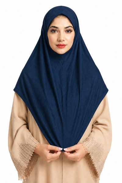 Linda Hijab Linda One Piece Hijab for Women –Printed Mesh Fabric Islamic Hija...