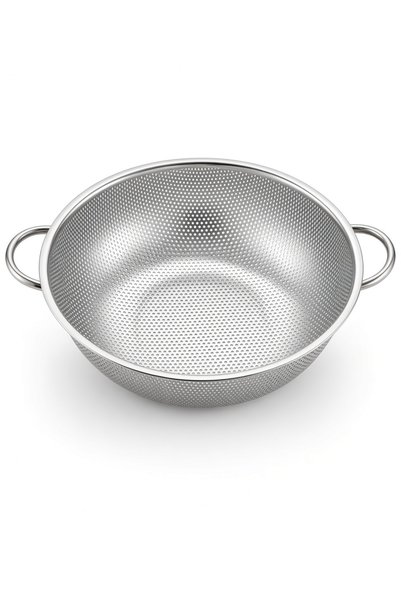 ÇEMİ 28 cm Stainless Steel Rice Pasta and Vegetable Washing Strainer with Dou...