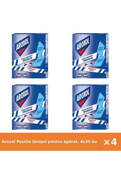 Aroxol Pastile țânțari pentru aparat, 4x30 buc, anti-insecte