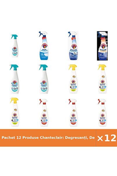 Chanteclair Pachet 12 Produse Chanteclair: Degresanți, Detartrant, Spray Anti...