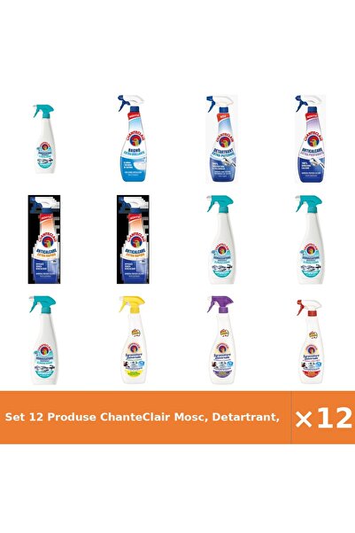 Chanteclair Set 12 Produse Mosc, Detartrant, Anticalcar, Spray Anti-Miros, Un...
