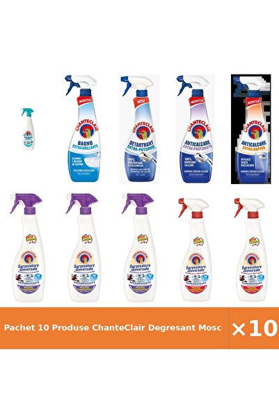 Chanteclair Pachet 10 Produse Degresant Mosc Anticalcar Extra Parfumat Lavanda