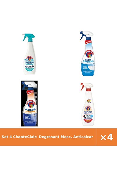 Chanteclair Set 4 ChanteClair: Degresant Mosc, Anticalcar Extra Strălucire/Ra...