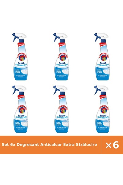 Chanteclair Set 6x Degresant Anticalcar Extra Strălucire – Curățenie Eficientă