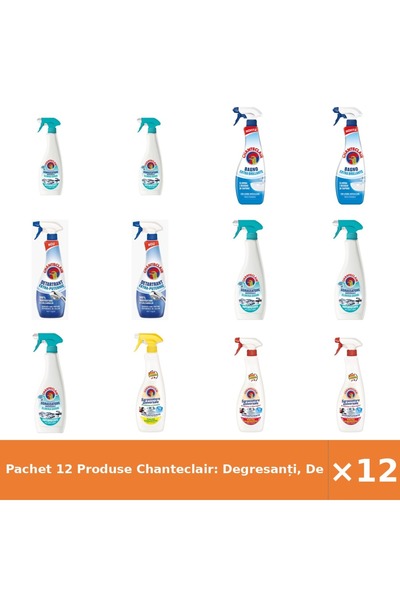 Chanteclair Pachet 12 Produse Chanteclair: Degresanți, Detartrant, Spray Anti...
