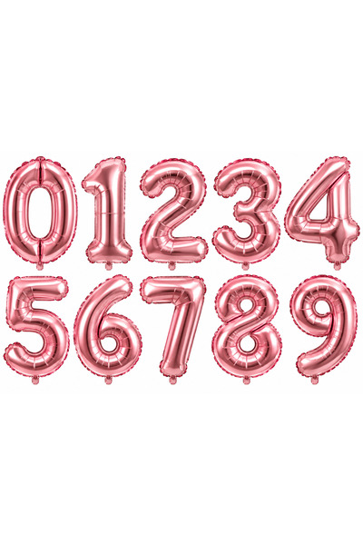 Pembe Büyük Boy Folyo Balon Rakam 76 cm