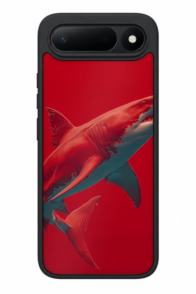 TECNO جراب مقاوم للصدمات متوافق مع Spark 50 5G بنمط سمكة القرش مع حماية للكاميرا