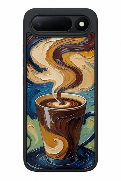 TECNO Spark 50 5g Compatible Coffee Patterned Camera Protected Shockproof Case