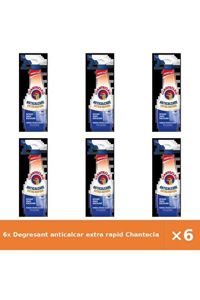 Chanteclair 6x Degresant anticalcar extra rapid 625 ml, acțiune rapidă