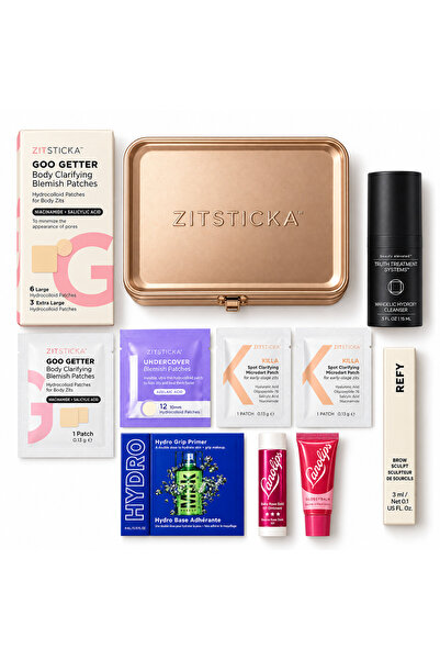 ZITSTICKA Multi-Brand Mini Beauty and Skincare Set with Metal Box - Refy, Mil...