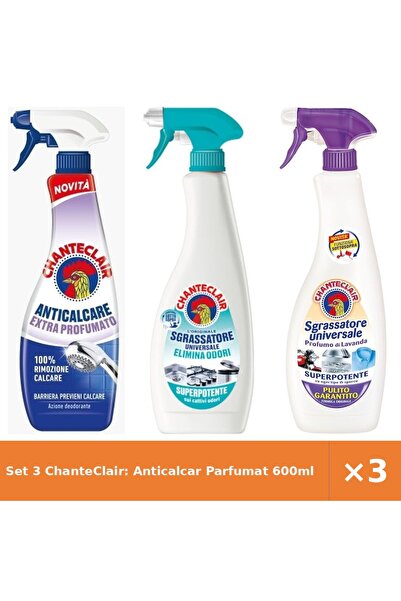 Chanteclair Set 3 ChanteClair: Anticalcar Parfumat 600ml + Spray Anti-Miros +...