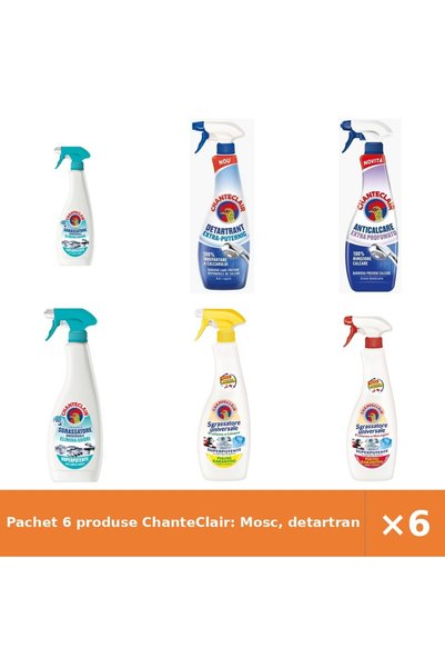 Chanteclair Pachet 6 produse ChanteClair: Mosc, detartrant, spray anti-miros ...