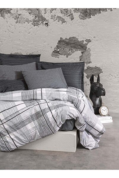 Cotton Box Lenjerie de pat pentru 2 persoane Modern Will Antracit