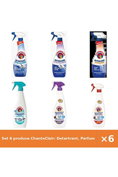 Chanteclair Set 6 produse ChanteClair: Detartrant, Parfumat, Rapid, Spray Ant...